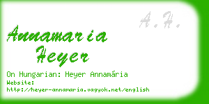annamaria heyer business card